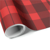 Weihnachts-Kariert-Wrackpapier Geschenkpapier (Rolleneckpunkt)