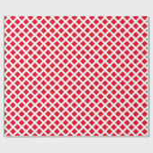 Weihnachts-karierte Diamantenmuster modern Geschenkpapier (Flach)