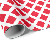 Weihnachts-karierte Diamantenmuster modern Geschenkpapier (Rolleneckpunkt)