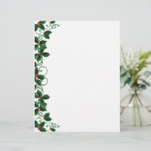 Weihnachts-Karierte Letterhead (Stehend Vorderseite)