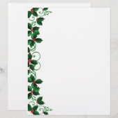 Weihnachts-Karierte Letterhead (Vorne/Hinten)