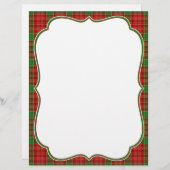Weihnachts-Karierte Letterhead (Vorne/Hinten)