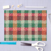 Weihnachts-Karierte Linde Seidenpapier (Handwerk)