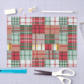Weihnachts-Karierte Linde Seidenpapier (Handwerk)