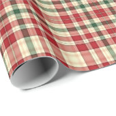 Weihnachts Kariertes 18-GIFT-WRAPPING-PAPIER Geschenkpapier (Rolleneckpunkt)