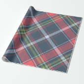 Weihnachts Kariertes Tartan Diagonal Wrapping Pape Geschenkpapier (Ungerollt)