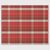 Weihnachts Kariertes Tartan Muster Geschenkpapier (Flach)