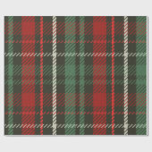 Weihnachts Kariertes Tartan Muster Geschenkpapier (Flach)
