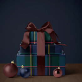 Weihnachts-Karo-Klassiker für die Feiertage einfac Geschenkpapier