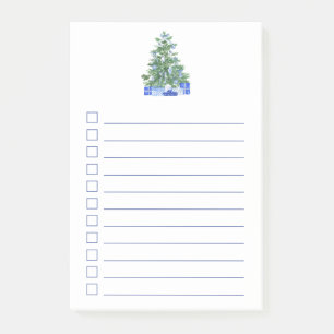 Weihnachts-Karo-Liste Post-it Klebezettel