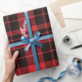 Weihnachts-Karomuster Geschenkpapier