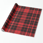 Weihnachts-Karomuster  Geschenkpapier (Ungerollt)