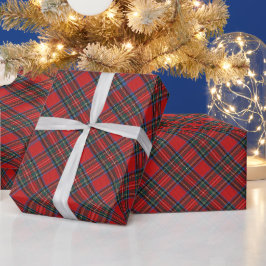 Weihnachts-Karomuster Geschenkpapier