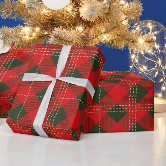 Weihnachts-Karopapier Geschenkpapier (Feiertage)