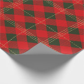 Weihnachts-Karopapier Geschenkpapier (Ecke)