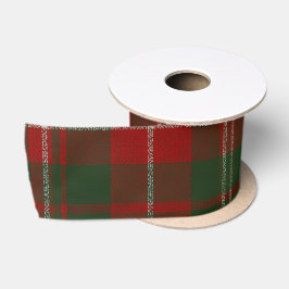 Weihnachts-Karoribbon Satinband