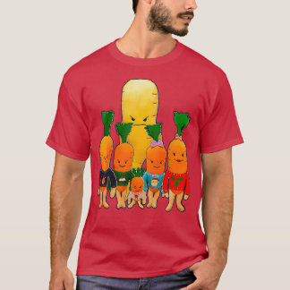 Weihnachts-Karotten-Familie und Böser Parsnip T-Shirt