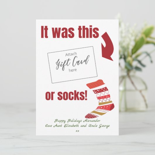 Weihnachts-Kartenhalter (Stehend Vorderseite)