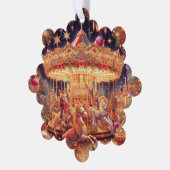 Weihnachts-Karussell-Freude-Papier-Ornament Ornament Karte (Linke Ecke)