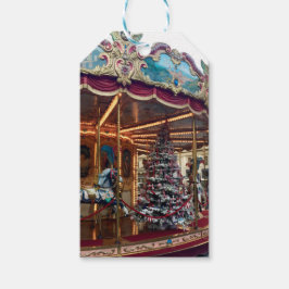 Weihnachts-Karusselsgeschenktafeln Geschenkanhänger