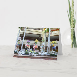 Weihnachts-Karusseltiere Feiertagskarte