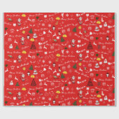 Weihnachts-Käserei Geschenkpapier (Flach)