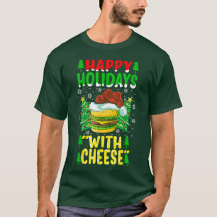 Weihnachts-Käsermeister Geschenk Happy Holidays mi T-Shirt