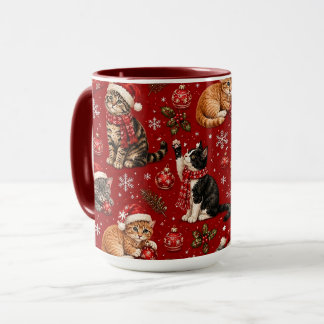 Weihnachts-Katzenliebhaber-Tasse Geschenk, Süße Fe Tasse