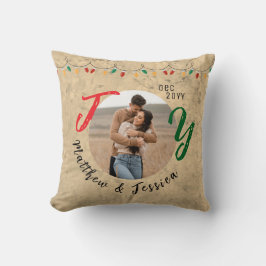 Weihnachts-Keepake-Paare Rustikale Freude Festival Kissen