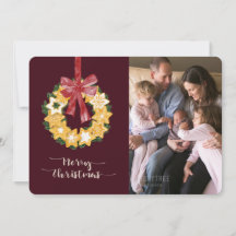 Weihnachts-Keks mit Burgunder Hintergrund