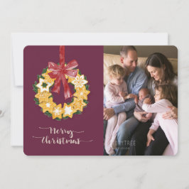 Weihnachts-Keks mit tiefer Erde Feiertagskarte