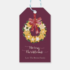 Weihnachts-Keks mit tiefer Erde Geschenkanhänger