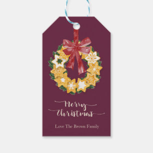 Weihnachts-Keks mit tiefer Erde Geschenkanhänger