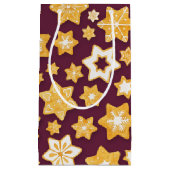 Weihnachts-Keks mit tiefer Erde Kleine Geschenktüte (Vorderseite)