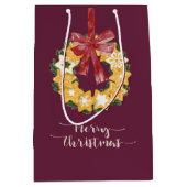 Weihnachts-Keks mit tiefer Erde Mittlere Geschenktüte (Vorderseite)