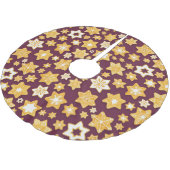 Weihnachts-Keks mit tiefer Erde Polyester Weihnachtsbaumdecke (Schrägansicht)