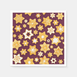 Weihnachts-Keks mit tiefer Erde Serviette