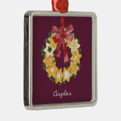 Weihnachts-Keks mit tiefer Erde Silbernes Ornament (Rechts)