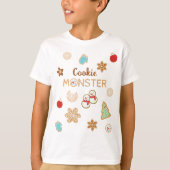 Weihnachts-Keks-Monster Kinder T-Shirt (Vorderseite)