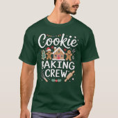 Weihnachts-"Kekse-Back-Crew" Basic T-Shirt (Vorderseite)