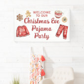 Weihnachts-Kekse Hot Cocoa Pajama Party Banner (Insitu)