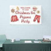 Weihnachts-Kekse Hot Cocoa Pajama Party Banner (Messeveranstaltung)