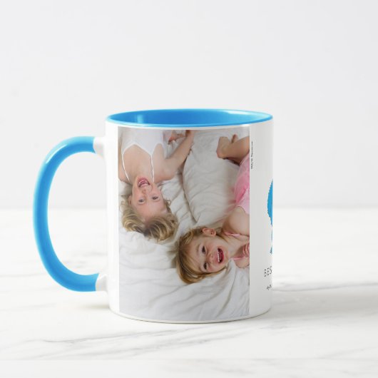 Weihnachts-Keksmonster | Bester Vater - Foto Tasse (Links)