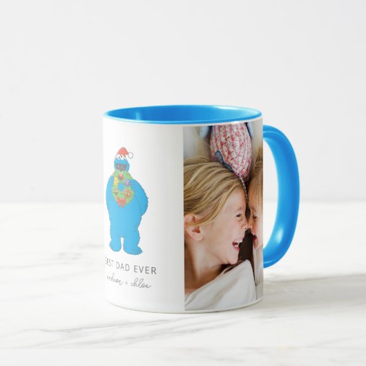Weihnachts-Keksmonster | Bester Vater - Foto Tasse (VorderseiteRechts)