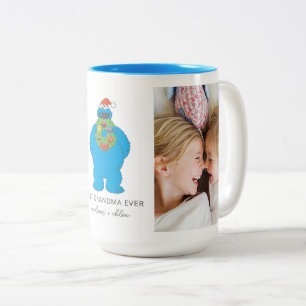 Weihnachts-Keksmonster   Oma - Foto Zweifarbige Tasse