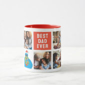 Weihnachts-Keksmonster | Vater - FotoCollage Tasse (Zentrum)