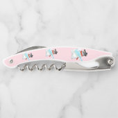 Weihnachts-Kellner-Geschenk Snowman Rock Kellnermesser (Rückseite)