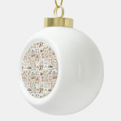 Weihnachts-Keramik Ball Ornament (Rechts)