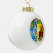 Weihnachts-Keramik Ball Ornament (Links)