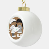 Weihnachts-Keramik Ball Ornament (Rechts)